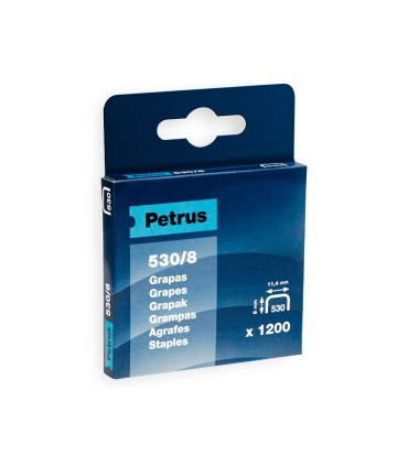 Grapas petrus nº 530 8 caja de 1200 unidades